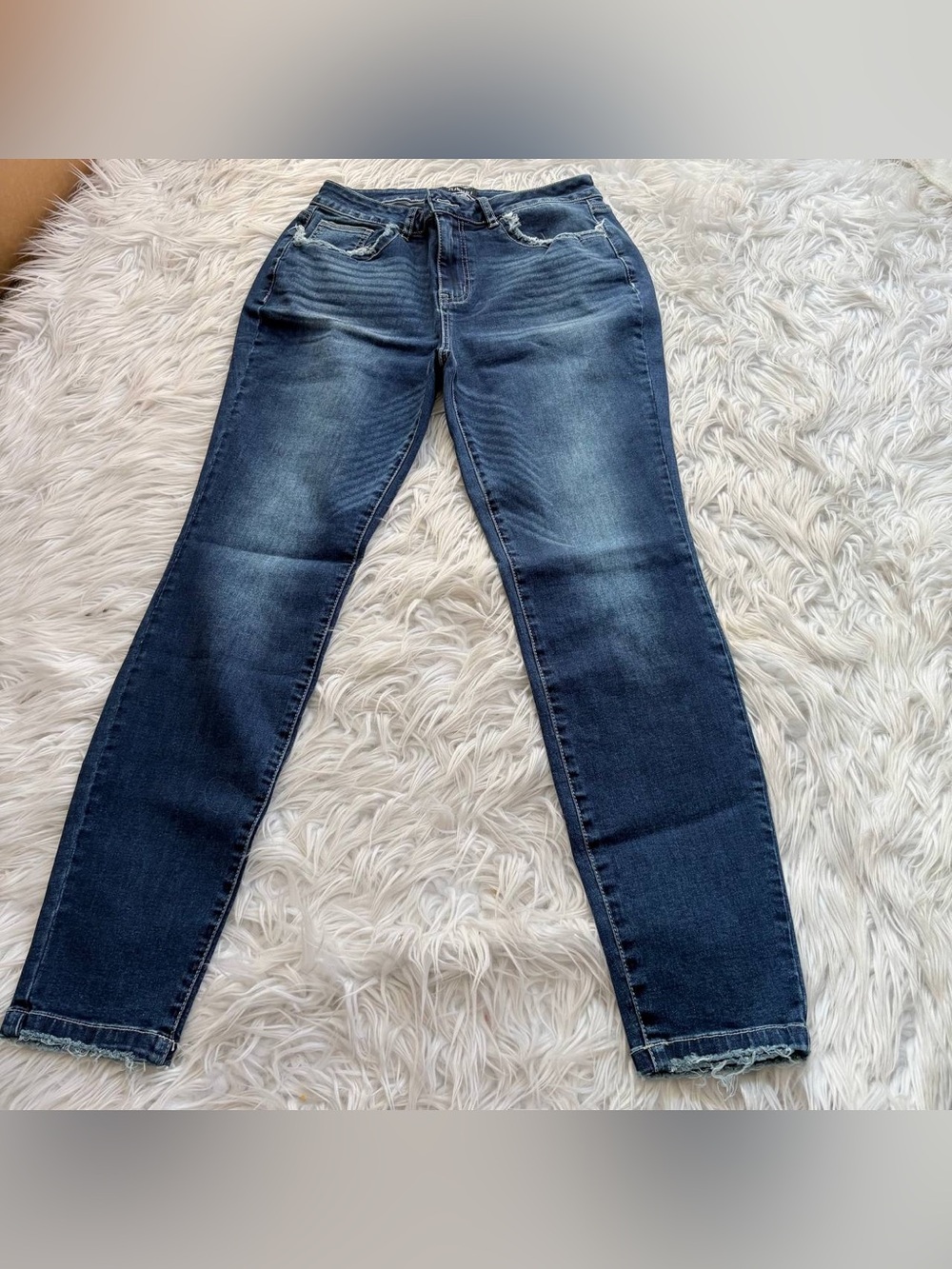 Flamingals Classic Dark Wash Women's Jeans blue L FG15-15